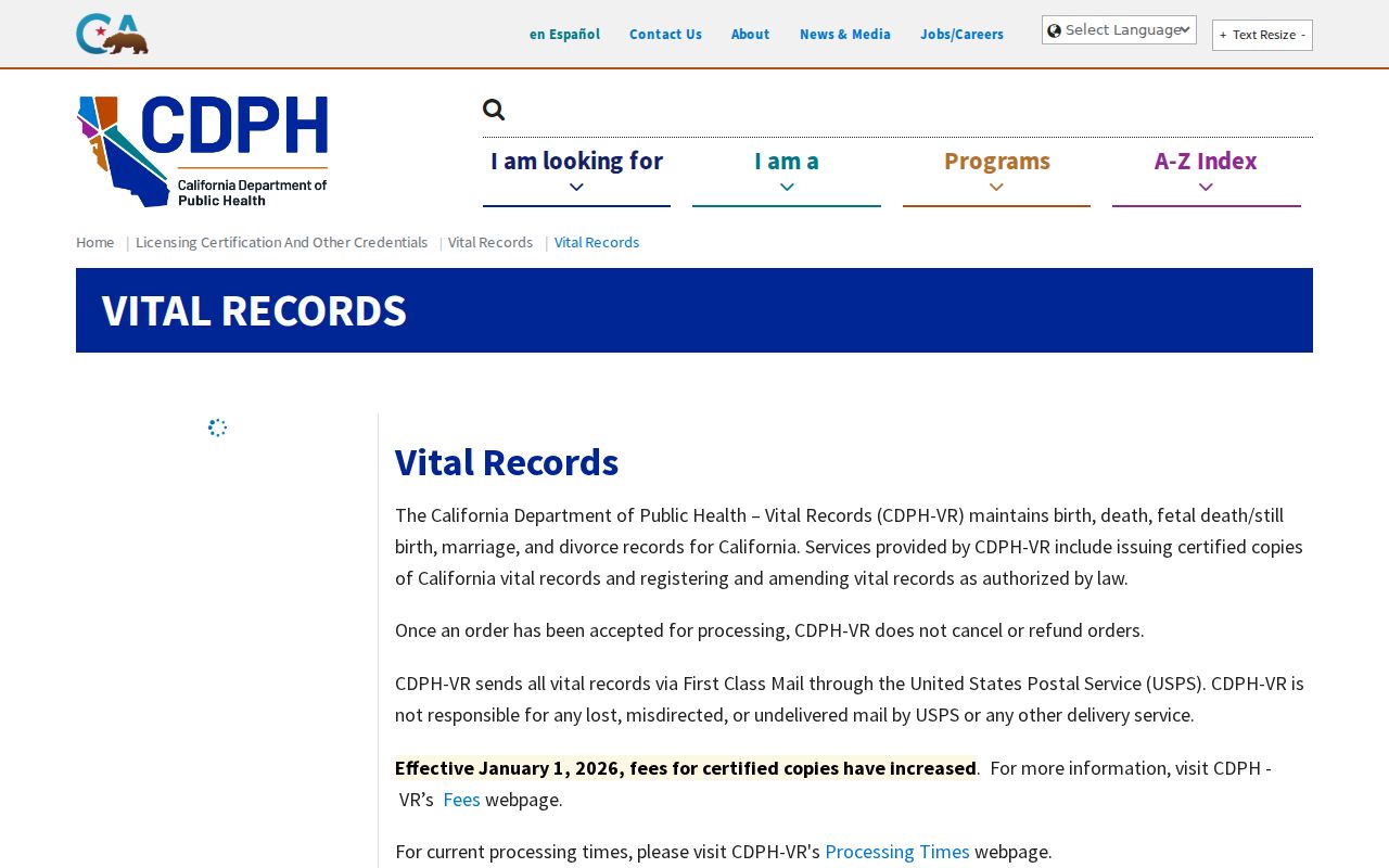 Santa Clara residents directory view of the California vital records gateway